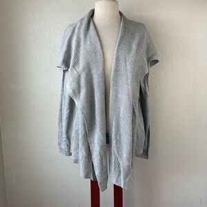 JW Styles Gray Cardigan Sweater Size M EUC